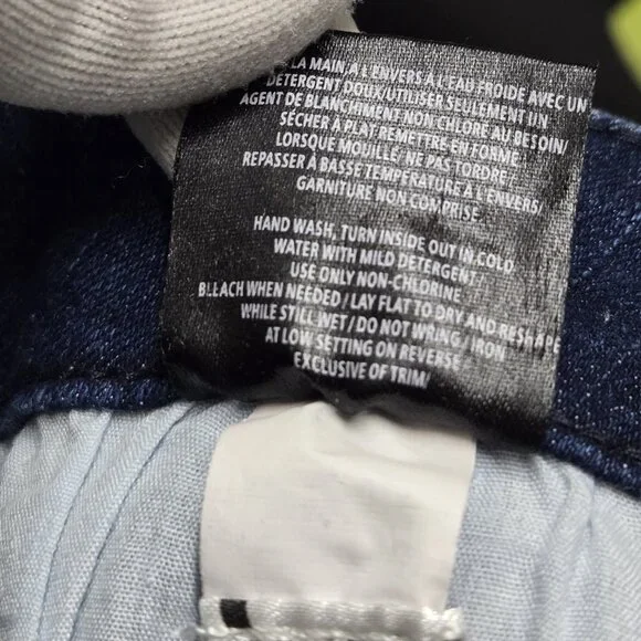 Women’s Straight Leg Dark Blue Jeans with Stud Embellishment - Picture 14 of 15